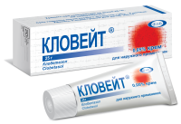 Кловейт<sup>®</sup><br><h3>Клобетазол<br>Крем для наружного применения 0.05%, 25 г</h3>
